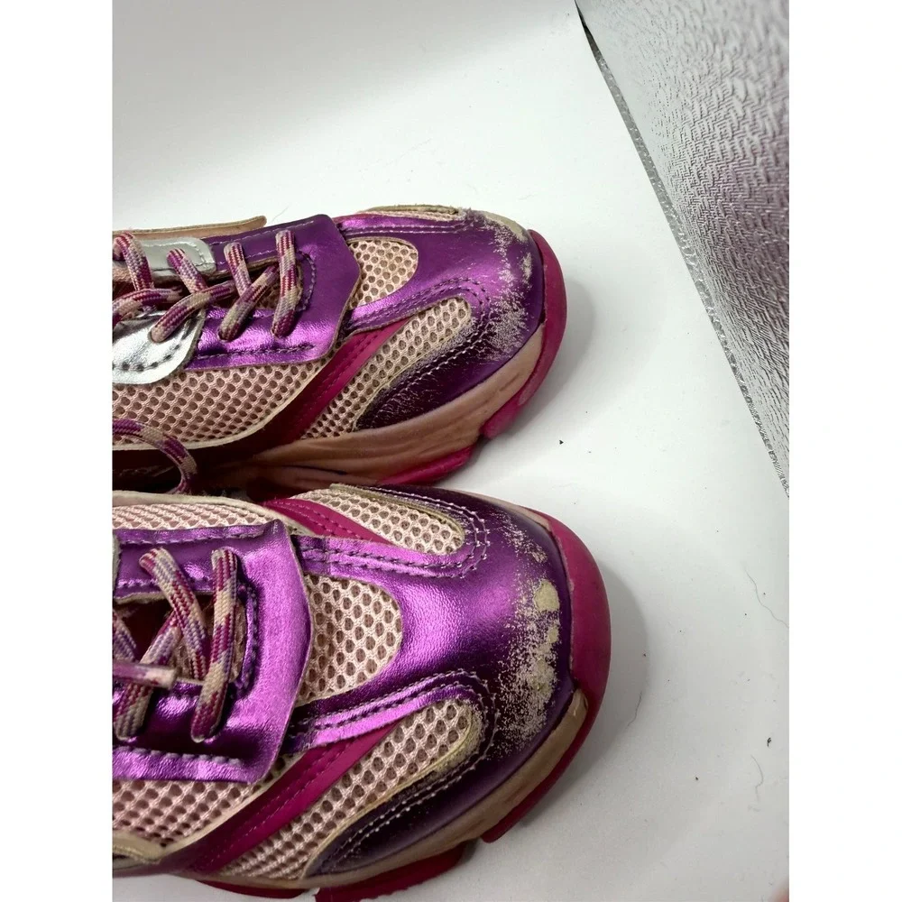 Steve Madden Jpossession JPOS01S7 Girls‎ 13 M Sneaker Pink Low Top Lace Up Shoes